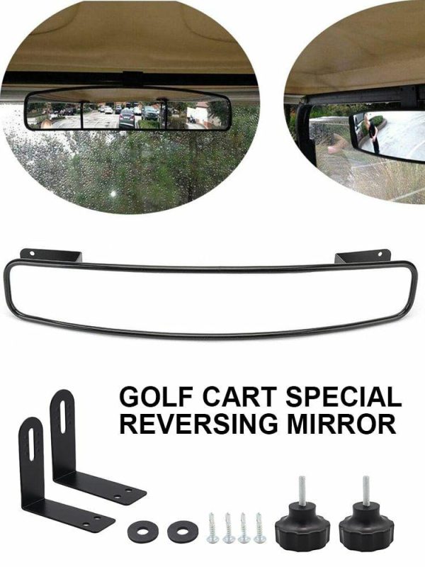 Convex Golf Cart Mirror Flexible Adjustment Side Mirrors for Golf Carts Club Car  |  Others Motorcycle Others