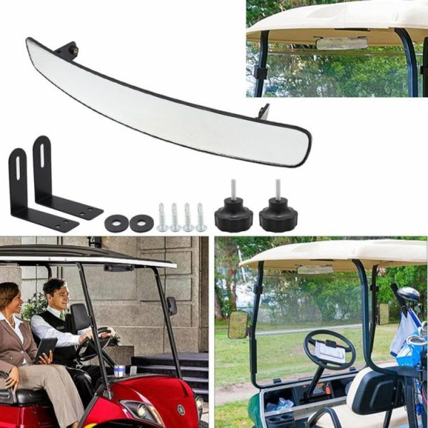 Convex Golf Cart Mirror Flexible Adjustment Side Mirrors for Golf Carts Club Car  |  Others Motorcycle Others