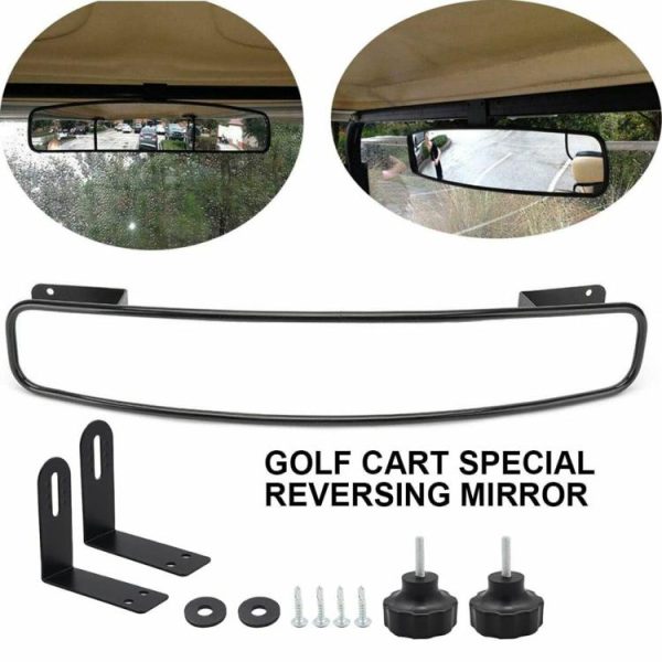 Convex Golf Cart Mirror Flexible Adjustment Side Mirrors for Golf Carts Club Car  |  Others Motorcycle Others