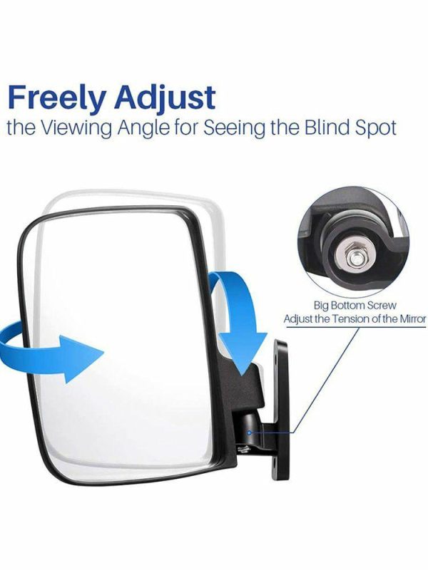 Convex Golf Cart Mirror Flexible Adjustment Side Mirrors for Golf Carts Club Car  |  Others Motorcycle Others