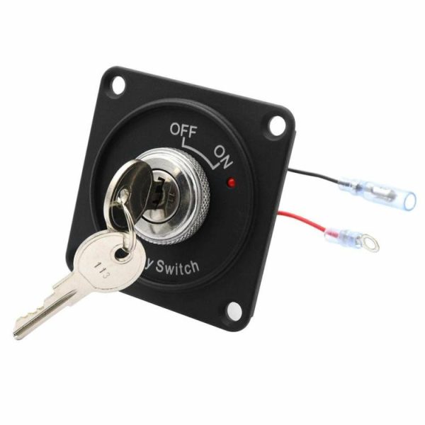 DC 12V 10A Ignition Switch 2 Position ON/OFF Key Switch with Panel+2 Keys  |  Others Motorcycle Others