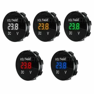 DC 5V-48V Round Voltmeter Battery Capacity Display Volt for Car/Motorcycle/Truck  |  Others Electronics Car Electronics Motorcycle Electronics