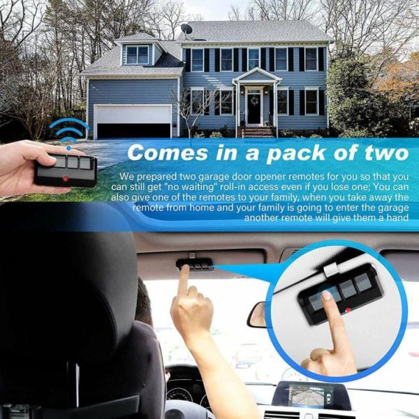 Distance Control 3 Button Door Controller Smart Keys for Liftmaster 893max 893LM  |  Car Charger Car Charger Car Charger