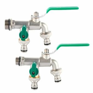 Double Garden Faucet Connector Brass Mixer Faucet for Garden Drinking Water Farm  |  Others Motorcycle Others