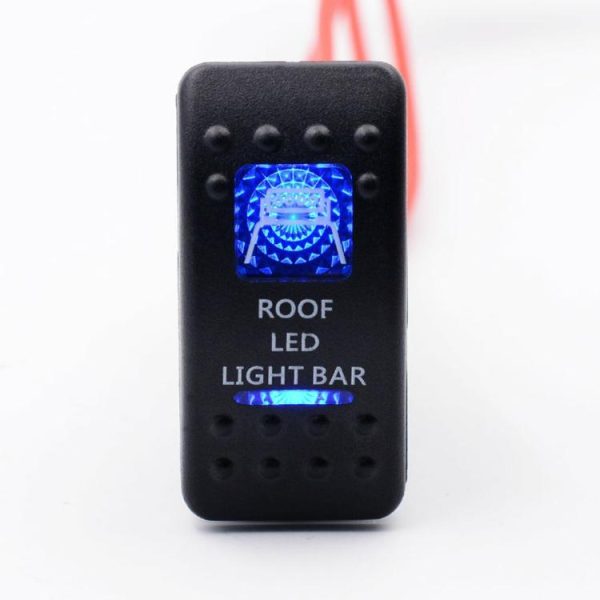 Dual Blue Backlit ROOF LED LIGHT BAR Rocker Switch 5 Pin for Boat ATV UTV  |  Others Electronics Car Electronics Others Electronics