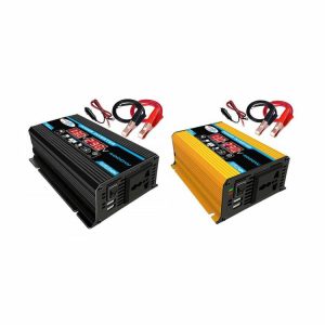 Dual LCD Digital Display Power Inverter Modified Sine Wave Car Charger Converter  |  Jump Starter & Inverters Car Electronics Black/Yellow