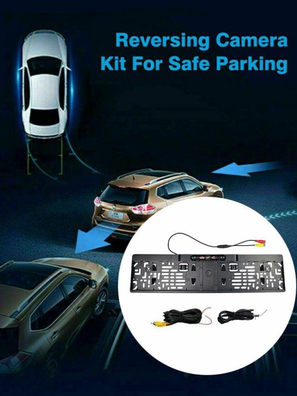 European License Plate Frame Backup Camera HD Parking Aid Camera IP67 Waterproof  |  Navigation & Recor Car Electronics Navigation & Recor