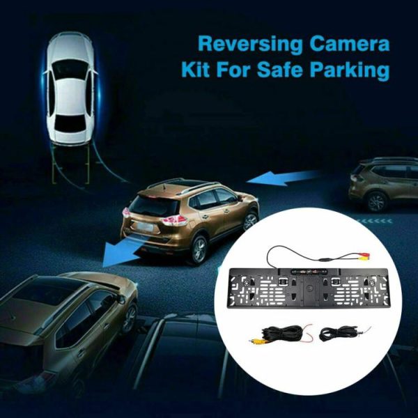 European License Plate Frame Backup Camera HD Parking Aid Camera IP67 Waterproof  |  Navigation & Recor Car Electronics Navigation & Recor