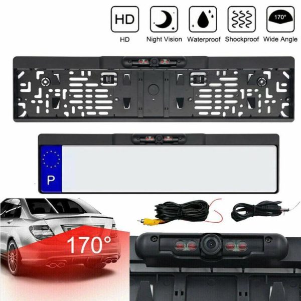 European License Plate Frame Backup Camera HD Parking Aid Camera IP67 Waterproof  |  Navigation & Recor Car Electronics Navigation & Recor