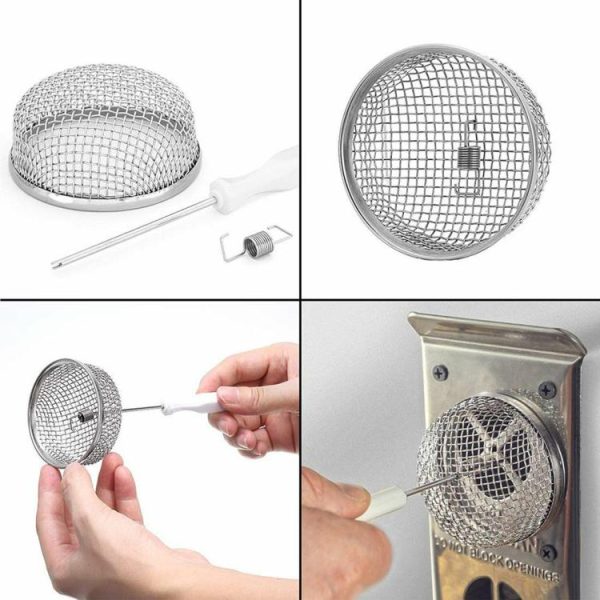 Flying Insect Screen Stainless Steel RV Furnace Vent Cover for Camper RV Caravan  |  Others Motorcycle Others