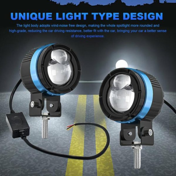 Fog Lamp 6000K Motorcycle Work Light Super Bright for Car 4×4 Truck ATV SUV Boat  |  Motorcycle Lights Motorcycle Motorcycle Lights