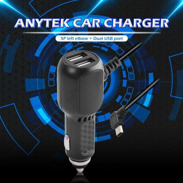 For Anytek Car DVR Camera 3.5m 5V 3A Mini USB Car Charger with 2 USB Port  |  Others Electronics Car Electronics Others Electronics