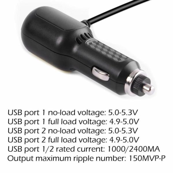 For Anytek Car DVR Camera 3.5m 5V 3A Mini USB Car Charger with 2 USB Port  |  Others Electronics Car Electronics Others Electronics