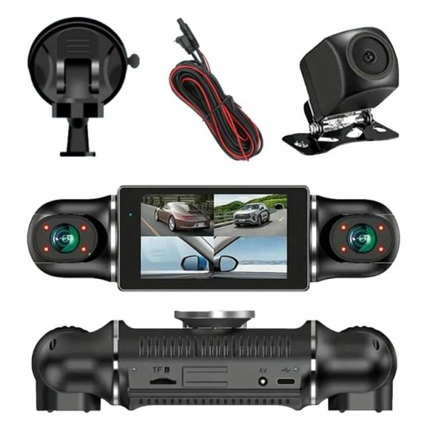 Four Channels Auto Video Camera Four Cameras HD 1080P Car Camcorder Night Vision  |  Navigation & Recor Car Electronics Navigation & Recor