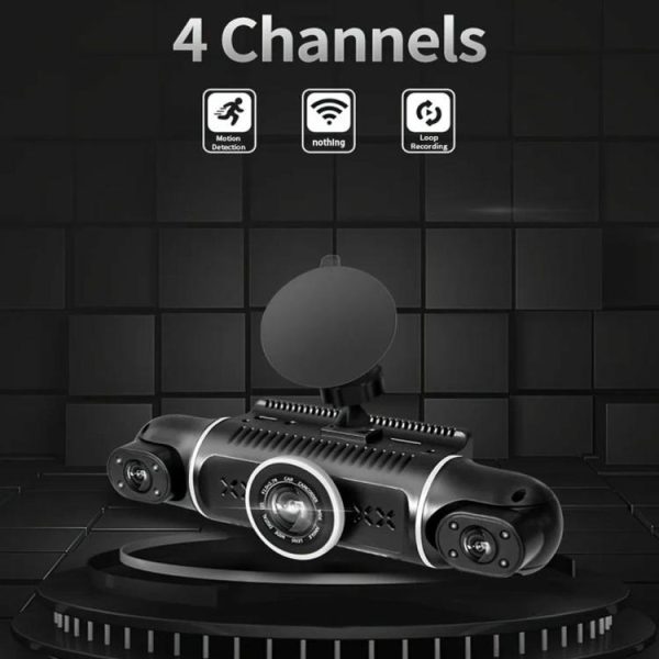 Four Channels Auto Video Camera Four Cameras HD 1080P Car Camcorder Night Vision  |  Navigation & Recor Car Electronics Navigation & Recor