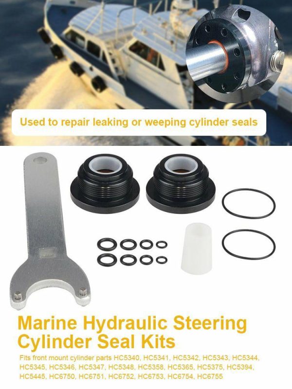 Front Mount Boat Hydraulic Steering Cylinder Seal Kit for SeaStar HC5341 HC5342  |  Others Motorcycle Others