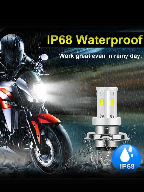 H4 Ceramic LED Bulb 6500K 1080LM High Low Beam for Motorcycle Headlight  |  Motorcycle Lights Motorcycle Motorcycle Lights