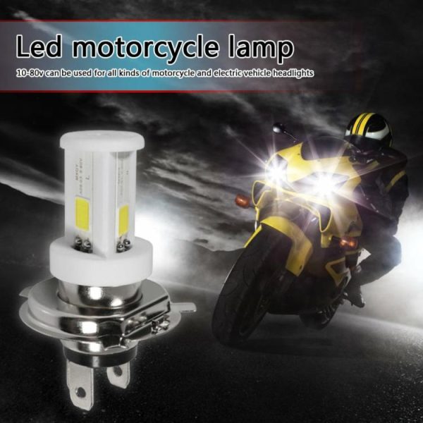 H4 Ceramic LED Bulb 6500K 1080LM High Low Beam for Motorcycle Headlight  |  Motorcycle Lights Motorcycle Motorcycle Lights