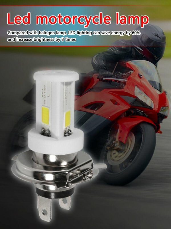 H4 Ceramic LED Bulb 6500K 1080LM High Low Beam for Motorcycle Headlight  |  Motorcycle Lights Motorcycle Motorcycle Lights