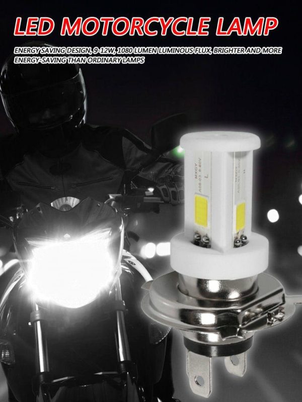 H4 Ceramic LED Bulb 6500K 1080LM High Low Beam for Motorcycle Headlight  |  Motorcycle Lights Motorcycle Motorcycle Lights