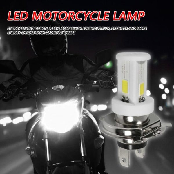 H4 Ceramic LED Bulb 6500K 1080LM High Low Beam for Motorcycle Headlight  |  Motorcycle Lights Motorcycle Motorcycle Lights