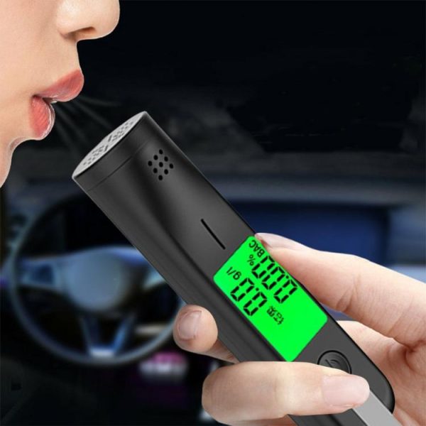 Handheld Alcohol Analyzer Type-C Charging Portable Alcohol Tester High Precision  |  Humidifier & Purifier Car Electronics Black/White