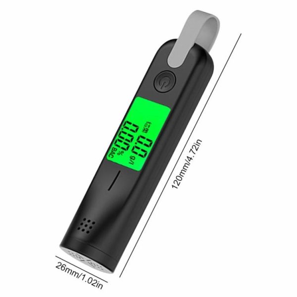 Handheld Alcohol Analyzer Type-C Charging Portable Alcohol Tester High Precision  |  Humidifier & Purifier Car Electronics Black/White