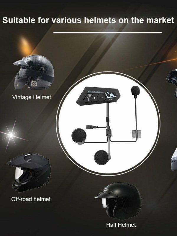 Helmet Headset Communication System Waterproof Handsfree 30m Automatic Answering  |  Motorcycle Electronics Motorcycle Motorcycle Electronics