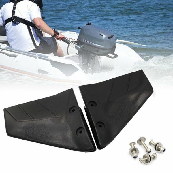 Hydrofoil Stabilizer Black Dual Fin Outboards for 4-50 HP Yachat Wave Board  |  Others Motorcycle Others