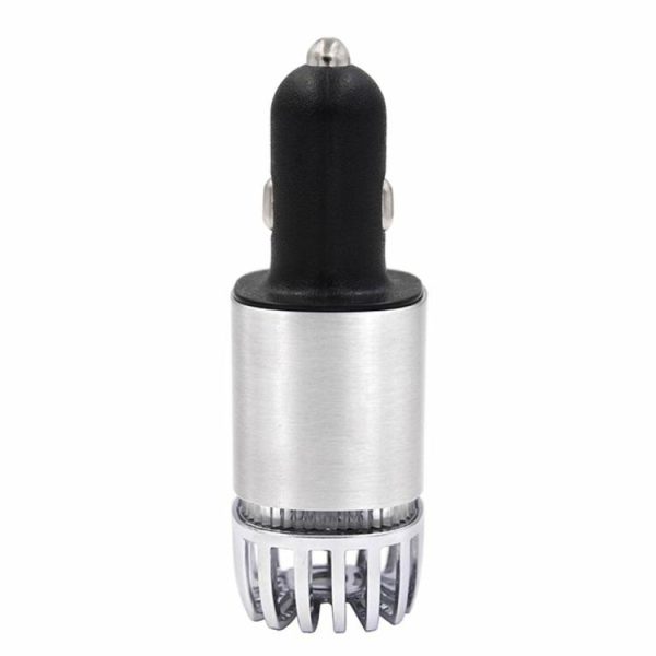 JO-6291 Car Air Purifier Ionizer Dual USB Charger Deodorizer Oxygen Bar  |  Humidifier & Purifier Car Electronics Black