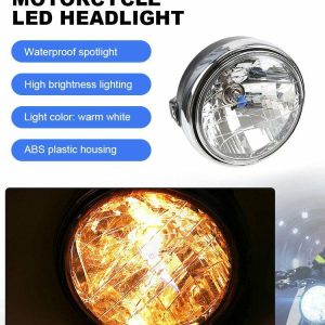 LED Indicator Light Round Modified Headlamp Waterproof for Honda CB400/900 CB750  |  Replacement Parts Motorcycle Motorcycle Lights