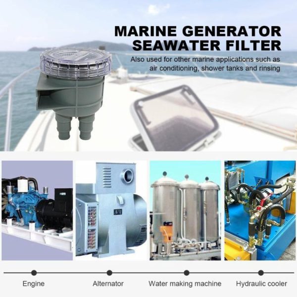 Marine Intake Engine Cleaner Boat Intake Strainer for Air Conditioner Alternator  |  Others Motorcycle Others