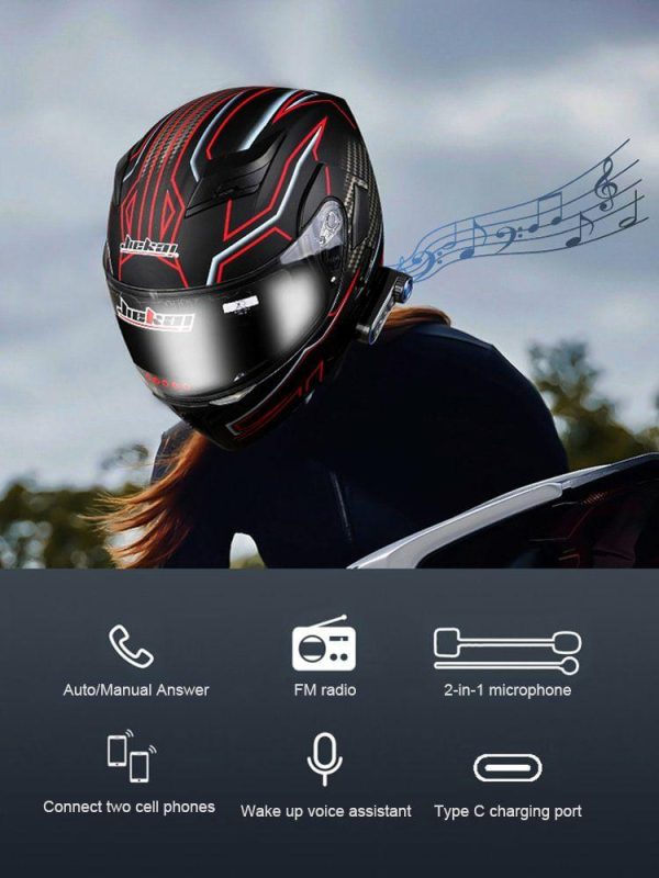 Motorcycle Helmet Headset Voice Control Bluetooth-compatible 5.3 Helmet Earphone  |  Motorcycle Electronics Motorcycle Motorcycle Electronics