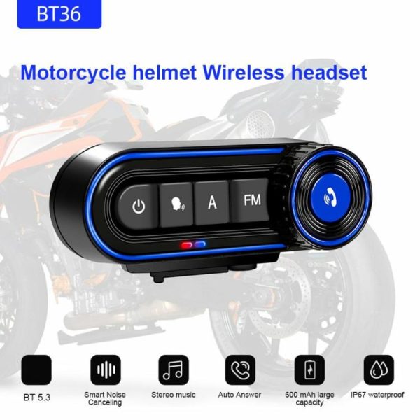 Motorcycle Helmet Headset Voice Control Bluetooth-compatible 5.3 Helmet Earphone  |  Motorcycle Electronics Motorcycle Motorcycle Electronics