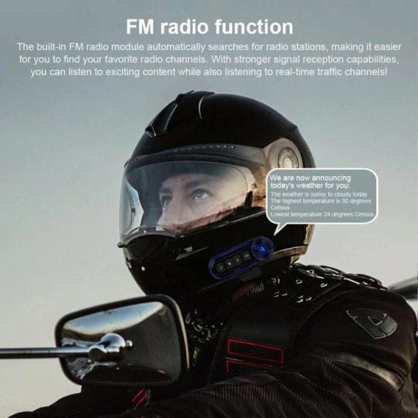 Motorcycle Helmet Headset Voice Control Bluetooth-compatible 5.3 Helmet Earphone  |  Motorcycle Electronics Motorcycle Motorcycle Electronics