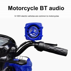 Motorcycle Stereo Riding Stereo Speaker for 9-100V Electric Scooter Motorbike  |  Replacement Parts Motorcycle Black