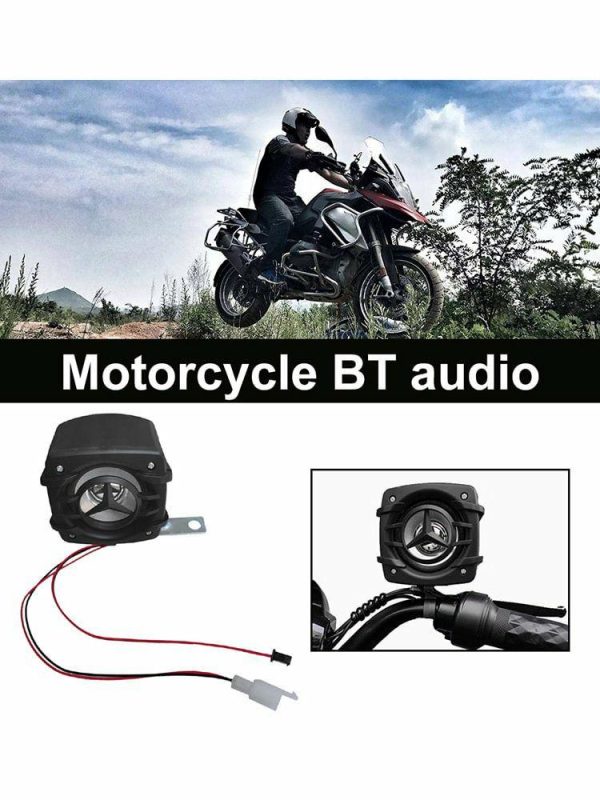 Motorcycle Stereo Riding Stereo Speaker for 9-100V Electric Scooter Motorbike  |  Replacement Parts Motorcycle Black