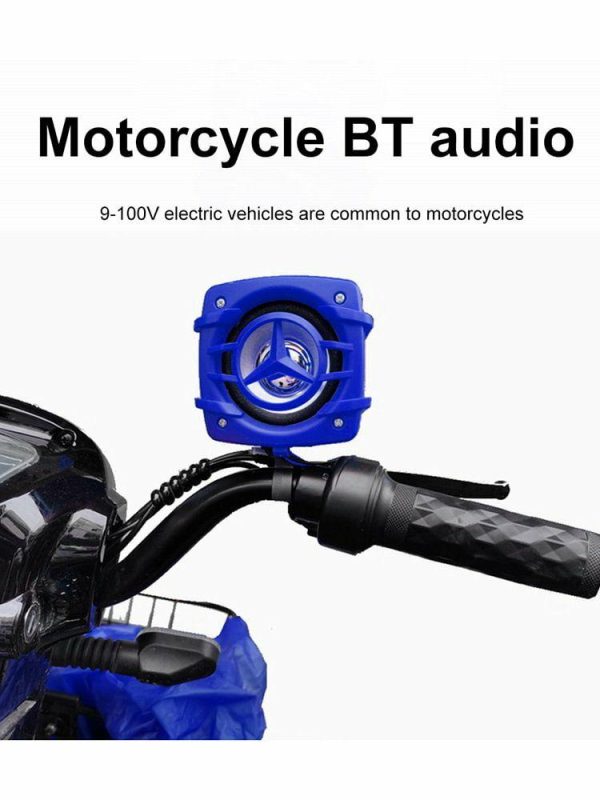 Motorcycle Stereo Riding Stereo Speaker for 9-100V Electric Scooter Motorbike  |  Replacement Parts Motorcycle Black