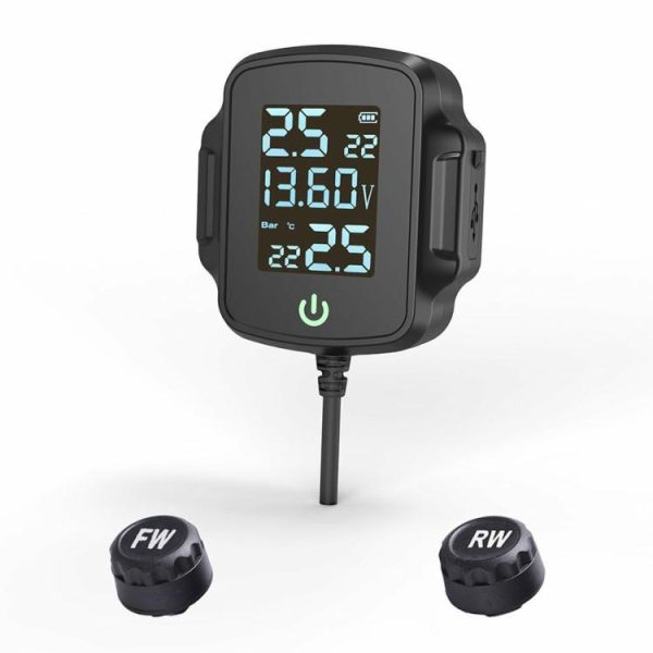 Motorcycle TPMS Tire Pressure Monitoring System w/ QC 3.0 USB Fast Charger  |  Motorcycle Electronics Motorcycle Motorcycle Electronics