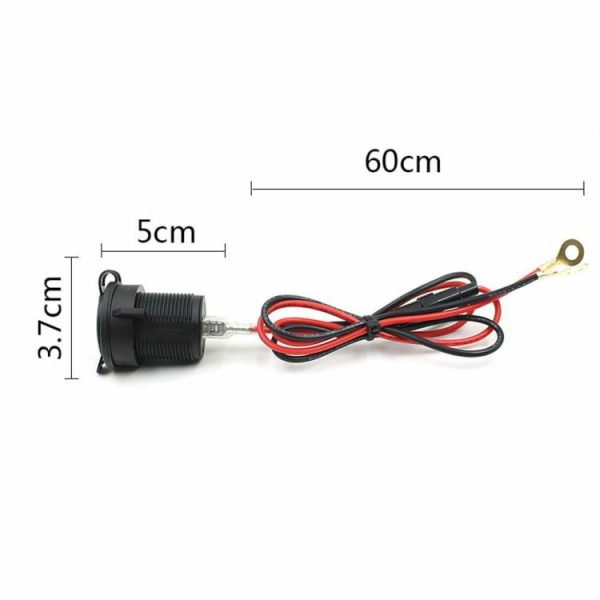 Newest Portable 12V Car Motorcycle Power Adapter Dual USB Mobile Charger  |  Motorcycle Electronics Motorcycle Motorcycle Electronics