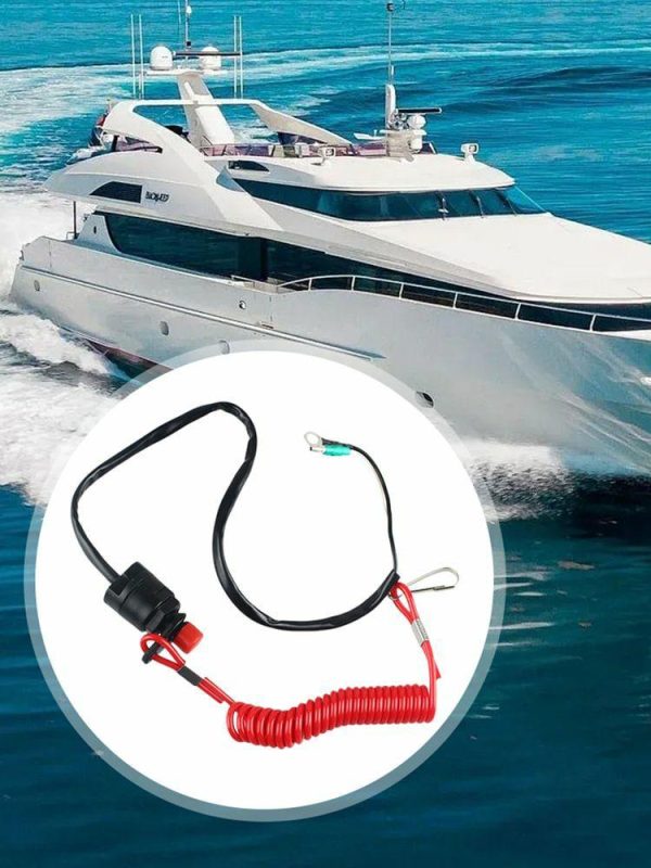 Outboard Engine Motor Scooter Kill Stop Switch Waterproof Safety Connector Cord  |  Others Motorcycle Others