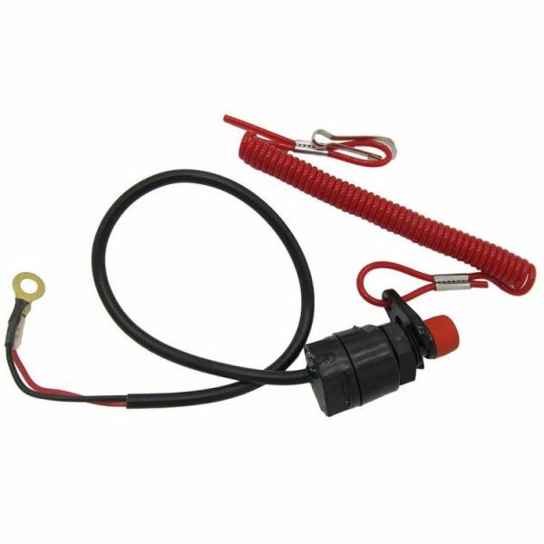 Outboard Engine Motor Scooter Kill Stop Switch Waterproof Safety Connector Cord  |  Others Motorcycle Others