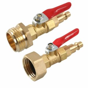 Quick Connecting Plug with 1/4 Inch Male Antifreeze Blow Out Water Adapter Brass  |  Others Motorcycle Others