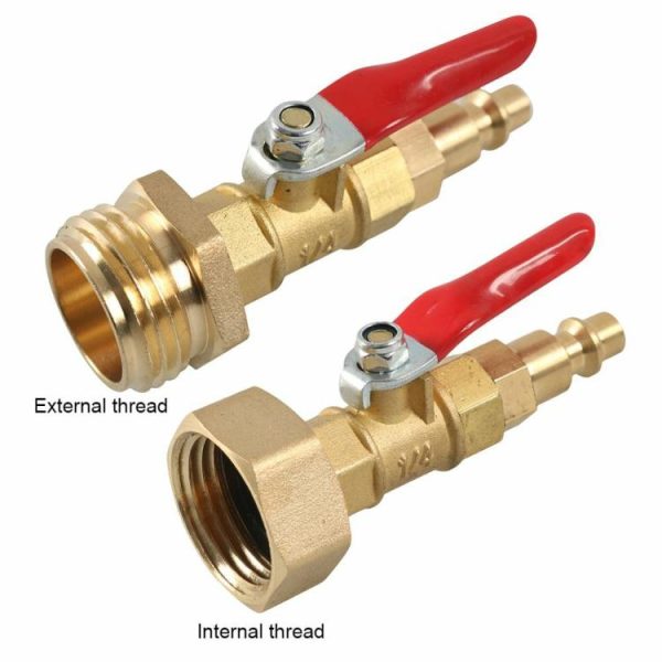 Quick Connecting Plug with 1/4 Inch Male Antifreeze Blow Out Water Adapter Brass  |  Others Motorcycle Others