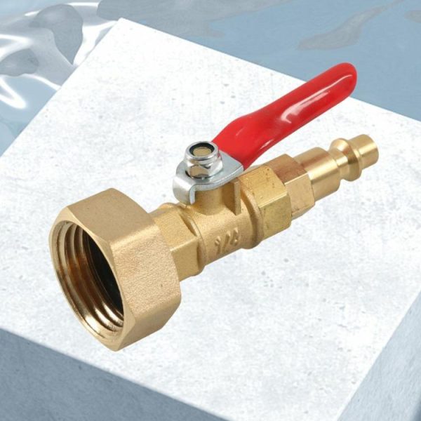 Quick Connecting Plug with 1/4 Inch Male Antifreeze Blow Out Water Adapter Brass  |  Others Motorcycle Others