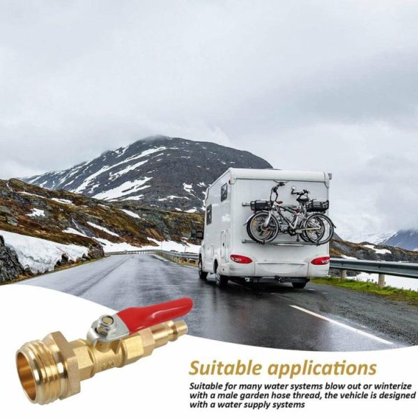 Quick Connecting Plug with 1/4 Inch Male Antifreeze Blow Out Water Adapter Brass  |  Others Motorcycle Others