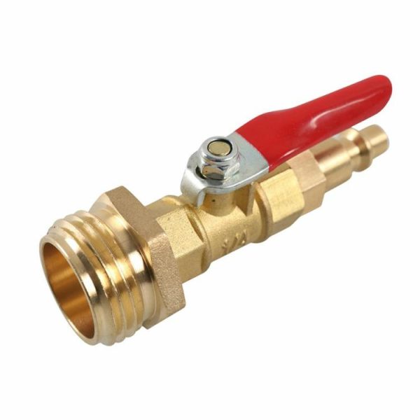 Quick Connecting Plug with 1/4 Inch Male Antifreeze Blow Out Water Adapter Brass  |  Others Motorcycle Others