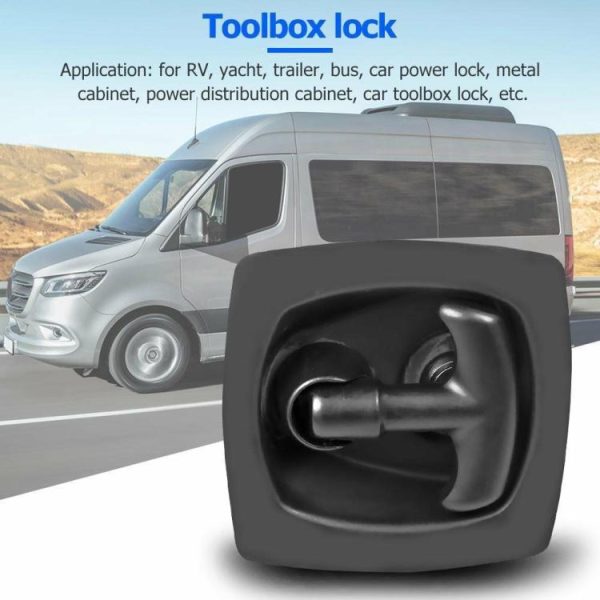 Recessed Folding T Lock / Handle for Trailer Caravan Toolbox Drop T Handle  |  Others Motorcycle Others