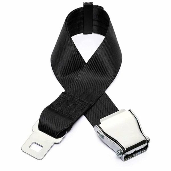 Retractable Aircraft Airplane Safety Seat Belt Extension Extenders Black  |  Others Motorcycle Others