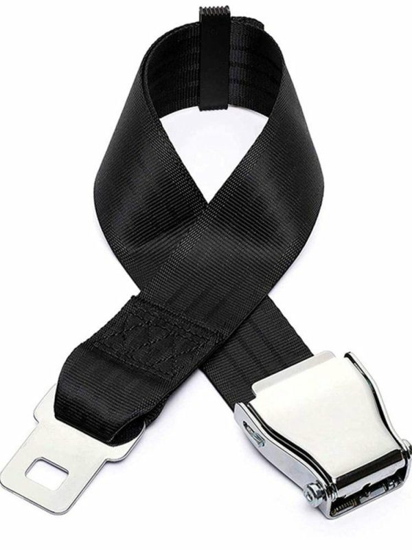 Retractable Aircraft Airplane Safety Seat Belt Extension Extenders Black  |  Others Motorcycle Others